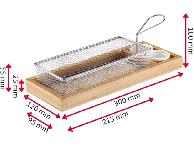 Planche+panier frites+2 raviers FS
